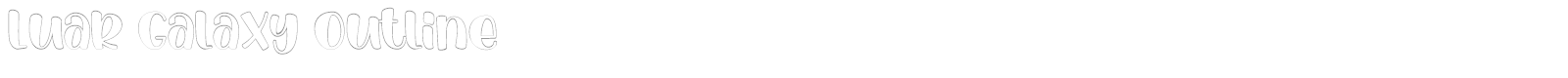 Luar Galaxy font preview